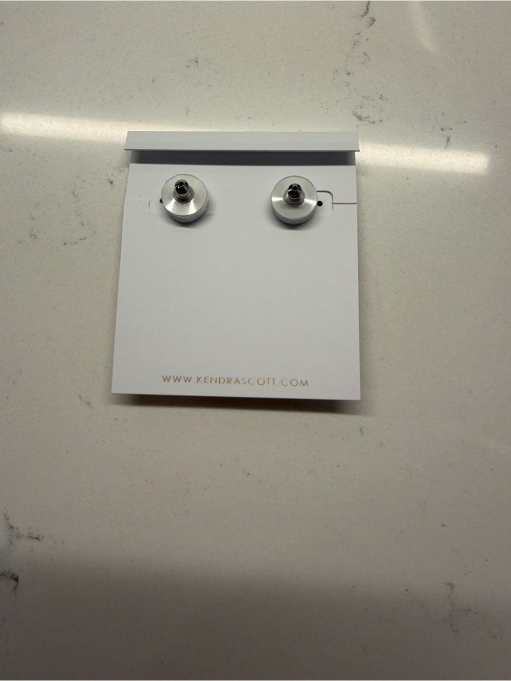 Kendra Scott Melody Bird Silver Hoop Earrings - Picture 3 of 3